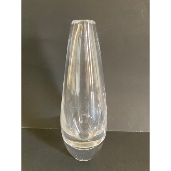 Vintage Kosta Boda Sweden Goose Bud Vase Three Etched Geese Signed - Picture 3 of 6